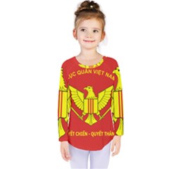 Flag of Army of Republic of Vietnam Kids  Long Sleeve Tee