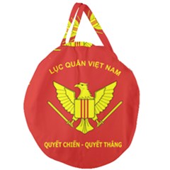 Flag of Army of Republic of Vietnam Giant Round Zipper Tote