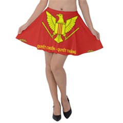 Flag of Army of Republic of Vietnam Velvet Skater Skirt