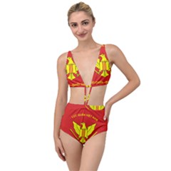 Flag of Army of Republic of Vietnam Tied Up Two Piece Swimsuit