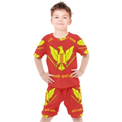 Flag of Army of Republic of Vietnam Kids  Tee and Shorts Set