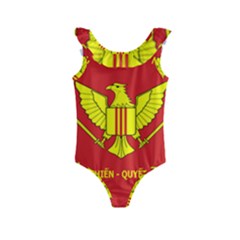 Flag of Army of Republic of Vietnam Kids  Frill Swimsuit