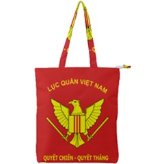 Flag of Army of Republic of Vietnam Double Zip Up Tote Bag