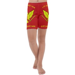 Flag of Army of Republic of Vietnam Kids  Lightweight Velour Capri Yoga Leggings