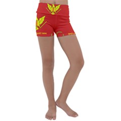 Flag of Army of Republic of Vietnam Kids  Lightweight Velour Yoga Shorts