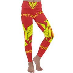 Flag of Army of Republic of Vietnam Kids  Lightweight Velour Classic Yoga Leggings