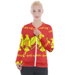 Flag of Army of Republic of Vietnam Casual Zip Up Jacket