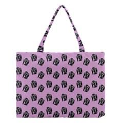 Girl Face Lilac Medium Tote Bag by snowwhitegirl