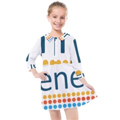 Benelux Logo Kids  Quarter Sleeve Shirt Dress by abbeyz71