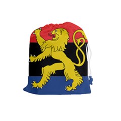 Flag Of Benelux Union Drawstring Pouch (large) by abbeyz71