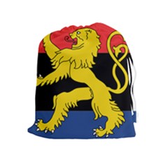 Flag Of Benelux Union Drawstring Pouch (xl) by abbeyz71