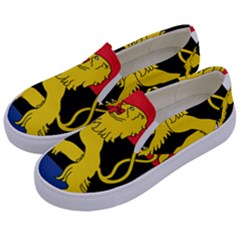 Flag Of Benelux Union Kids  Canvas Slip Ons by abbeyz71