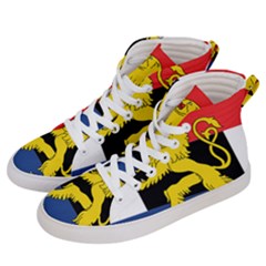 Flag Of Benelux Union Men s Hi-top Skate Sneakers by abbeyz71