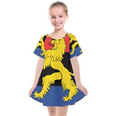 Flag Of Benelux Union Kids  Smock Dress by abbeyz71