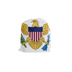 Flag Of U S  Virgin Islands Drawstring Pouch (small) by abbeyz71