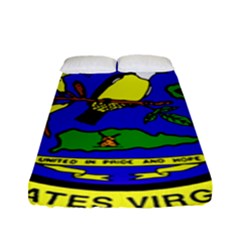 Seal Of United States Virgin Islands Fitted Sheet (full/ Double Size) by abbeyz71
