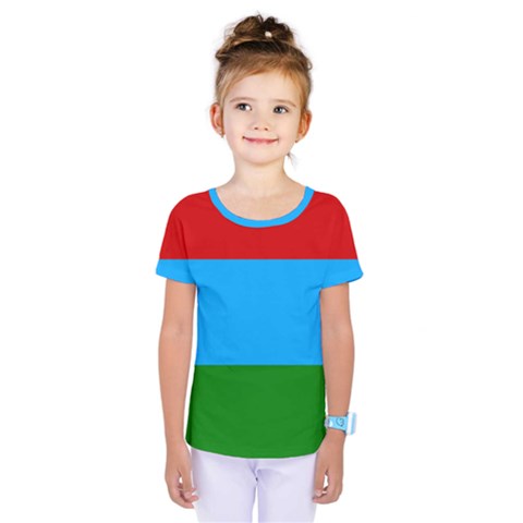 Flag Of Russian Republic Of Karelia Kids  One Piece Tee by abbeyz71