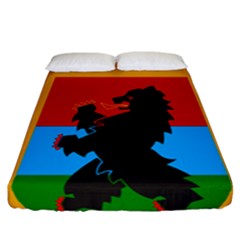 Coat Of Arms Of Russian Republic Of Karelia Fitted Sheet (california King Size) by abbeyz71