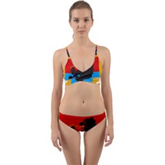 Coat Of Arms Of Russian Republic Of Karelia Wrap Around Bikini Set by abbeyz71