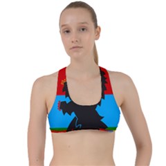 Coat Of Arms Of Russian Republic Of Karelia Criss Cross Racerback Sports Bra by abbeyz71