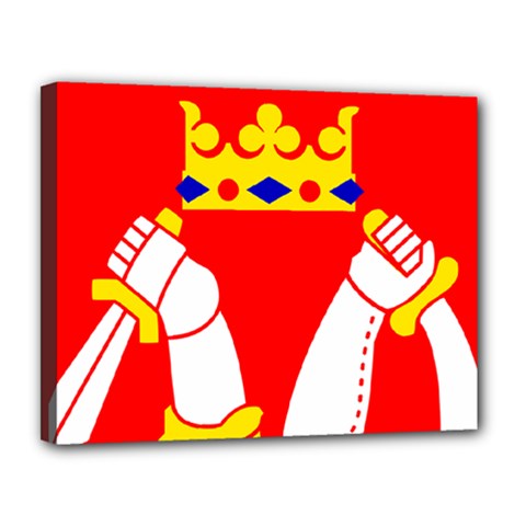 Coat of Arms of Province of Karelia Canvas 14  x 11  (Stretched)