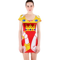 Coat of Arms of Province of Karelia Short Sleeve Bodycon Dress