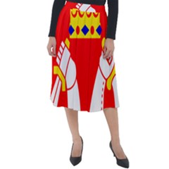 Coat of Arms of Province of Karelia Classic Velour Midi Skirt 