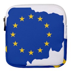 European Union Flag Map Of Andorra Mini Square Pouch by abbeyz71