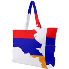 Flag Map Of Armenia Simple Shoulder Bag by abbeyz71