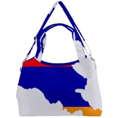 Flag Map Of Armenia Double Compartment Shoulder Bag by abbeyz71