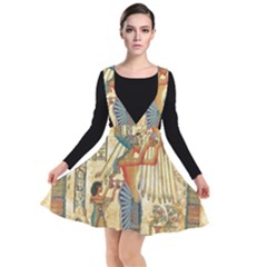 Egyptian Man Sun God Ra Amun Plunge Pinafore Dress by Sapixe