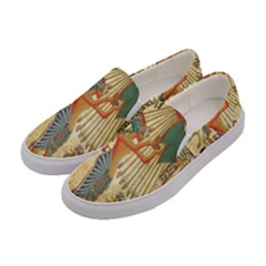 Egyptian Man Sun God Ra Amun Women s Canvas Slip Ons