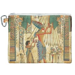 Egyptian Man Sun God Ra Amun Canvas Cosmetic Bag (xxl) by Sapixe