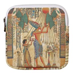 Egyptian Man Sun God Ra Amun Mini Square Pouch by Sapixe