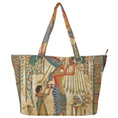 Egyptian Man Sun God Ra Amun Full Print Shoulder Bag by Sapixe