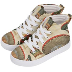 Egyptian Architecture Column Kids  Hi-top Skate Sneakers by Sapixe