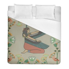 Egyptian Woman Wings Design Duvet Cover (full/ Double Size) by Sapixe