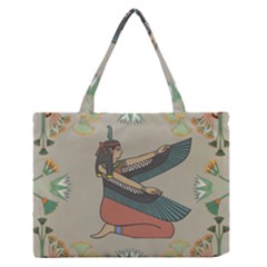 Egyptian Woman Wings Design Zipper Medium Tote Bag by Sapixe
