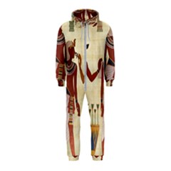 Egyptian Design Man Woman Priest Hooded Jumpsuit (kids) by Sapixe