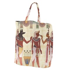 Egyptian Design Man Woman Priest Giant Grocery Tote by Sapixe