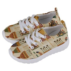 Egyptian Paper Papyrus Hieroglyphs Kids  Lightweight Sports Shoes