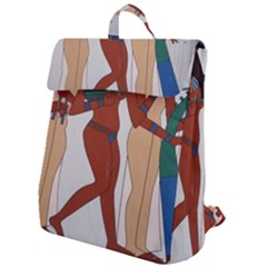 Egypt Fresco Mural Decoration Flap Top Backpack by Sapixe