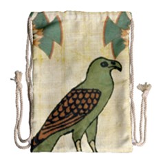 Egyptian Paper Papyrus Bird Drawstring Bag (large) by Sapixe