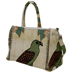 Egyptian Paper Papyrus Bird Duffel Travel Bag by Sapixe