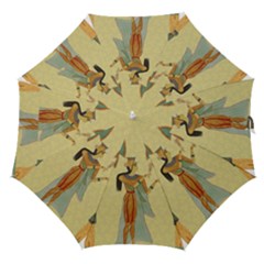 Egyptian Design Man Artifact Royal Straight Umbrellas by Sapixe