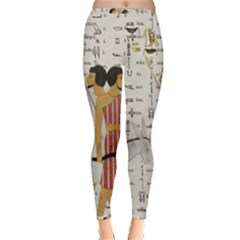 Egyptian Design Men Worker Slaves Inside Out Leggings by Sapixe