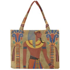 Egyptian Tutunkhamun Pharaoh Design Mini Tote Bag by Sapixe