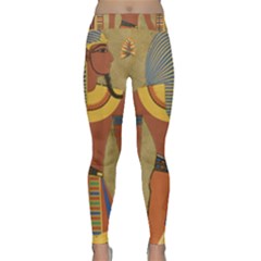 Egyptian Tutunkhamun Pharaoh Design Classic Yoga Leggings by Sapixe