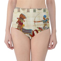 Egyptian Tutunkhamun Pharaoh Design Classic High-waist Bikini Bottoms