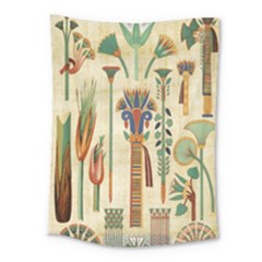 Egyptian Paper Papyrus Hieroglyphs Medium Tapestry by Sapixe